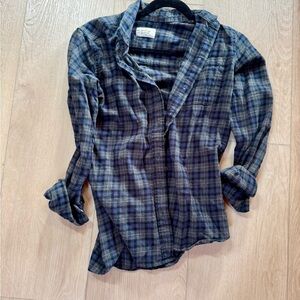 Marine Layer Women’s Cotton Plaid Button-Up Shirt